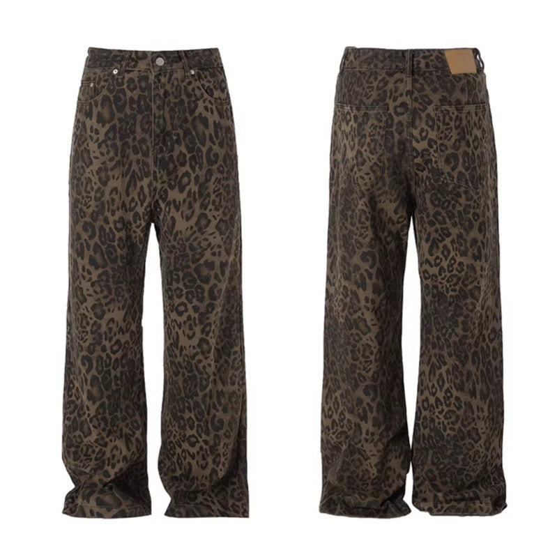 Leopard Print Casual Pants