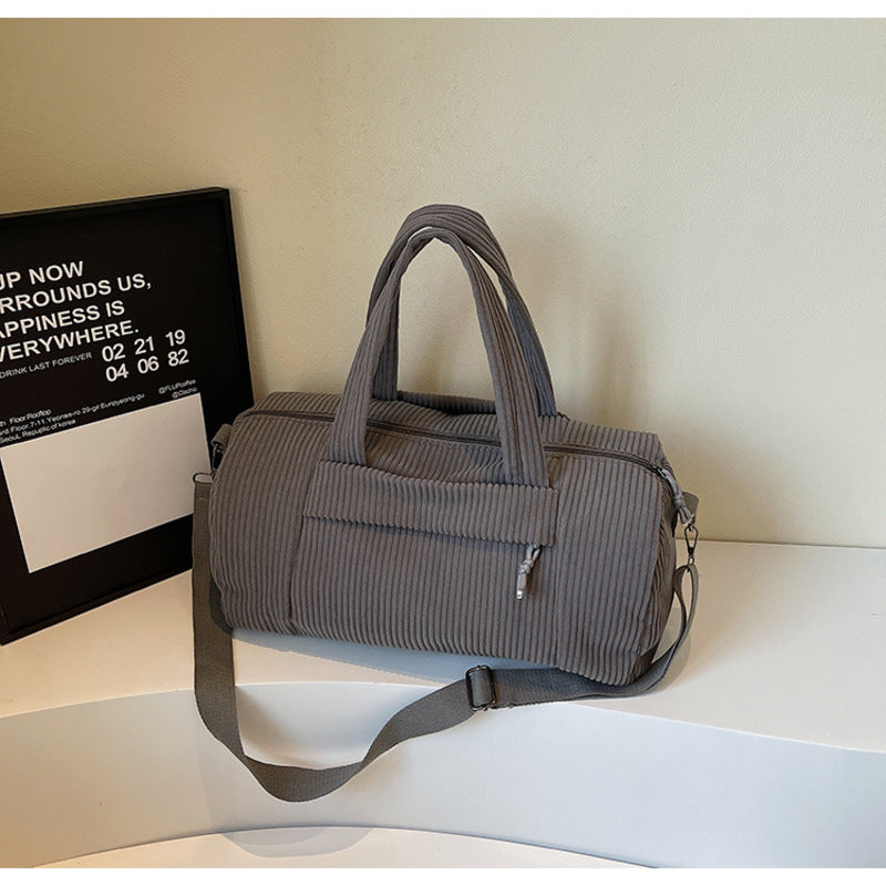 Corduroy Sports Shoulder Bag