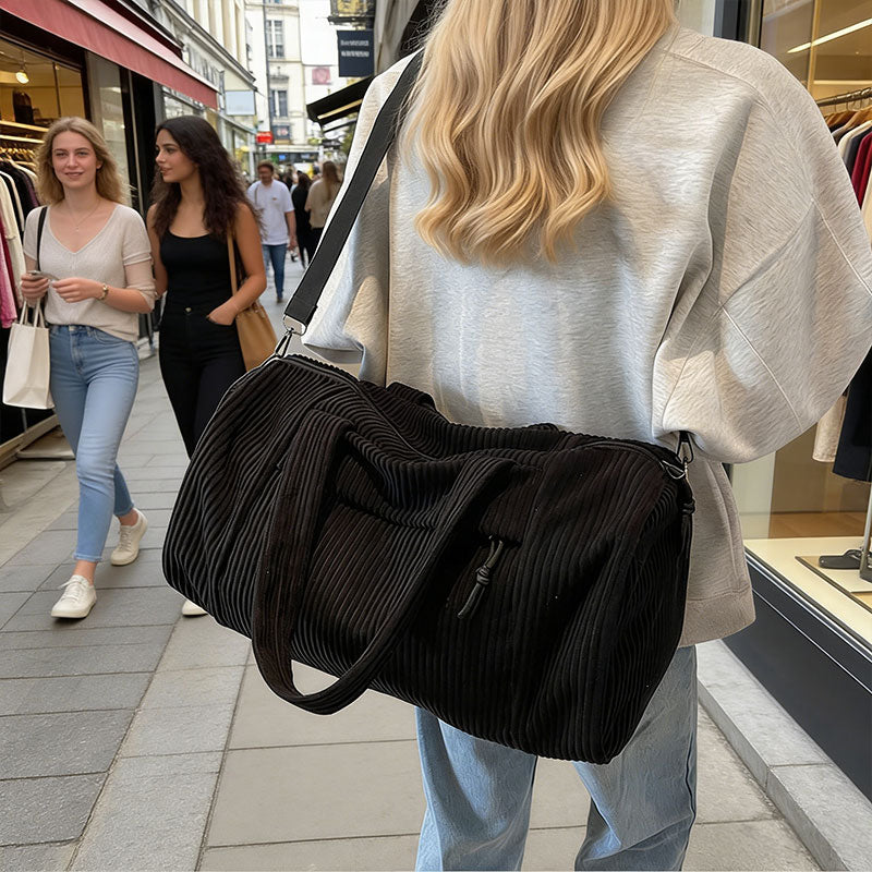 Corduroy Sports Shoulder Bag