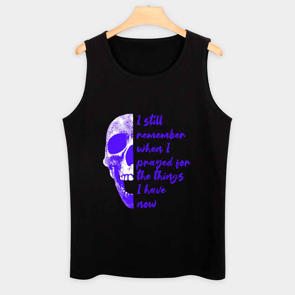 Men skull tank top