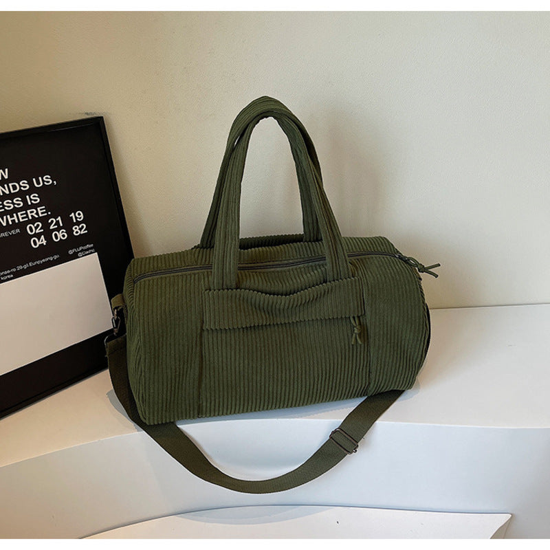 Corduroy Sports Shoulder Bag