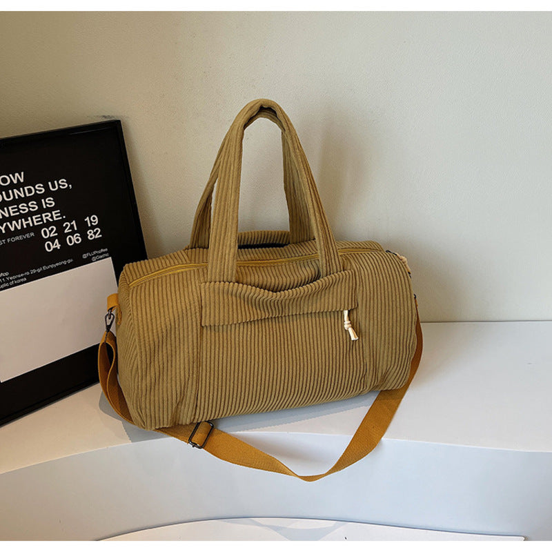 Corduroy Sports Shoulder Bag