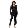 Women's Sheer Lace Jumpsuit Underwear Set