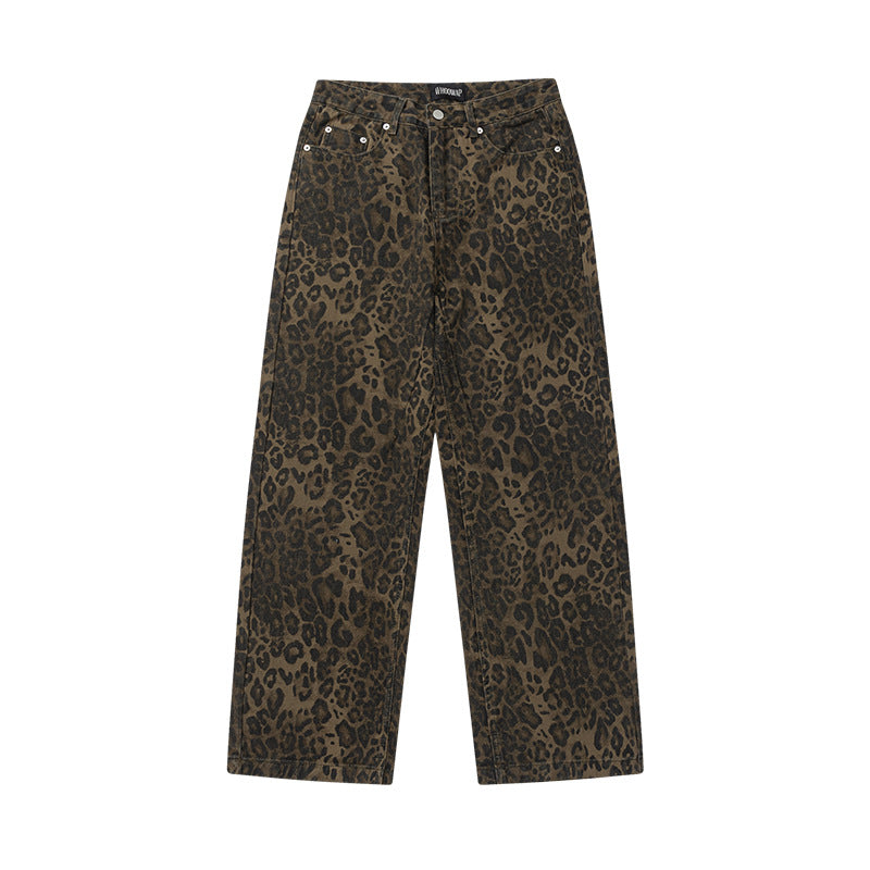 Leopard Print Casual Pants