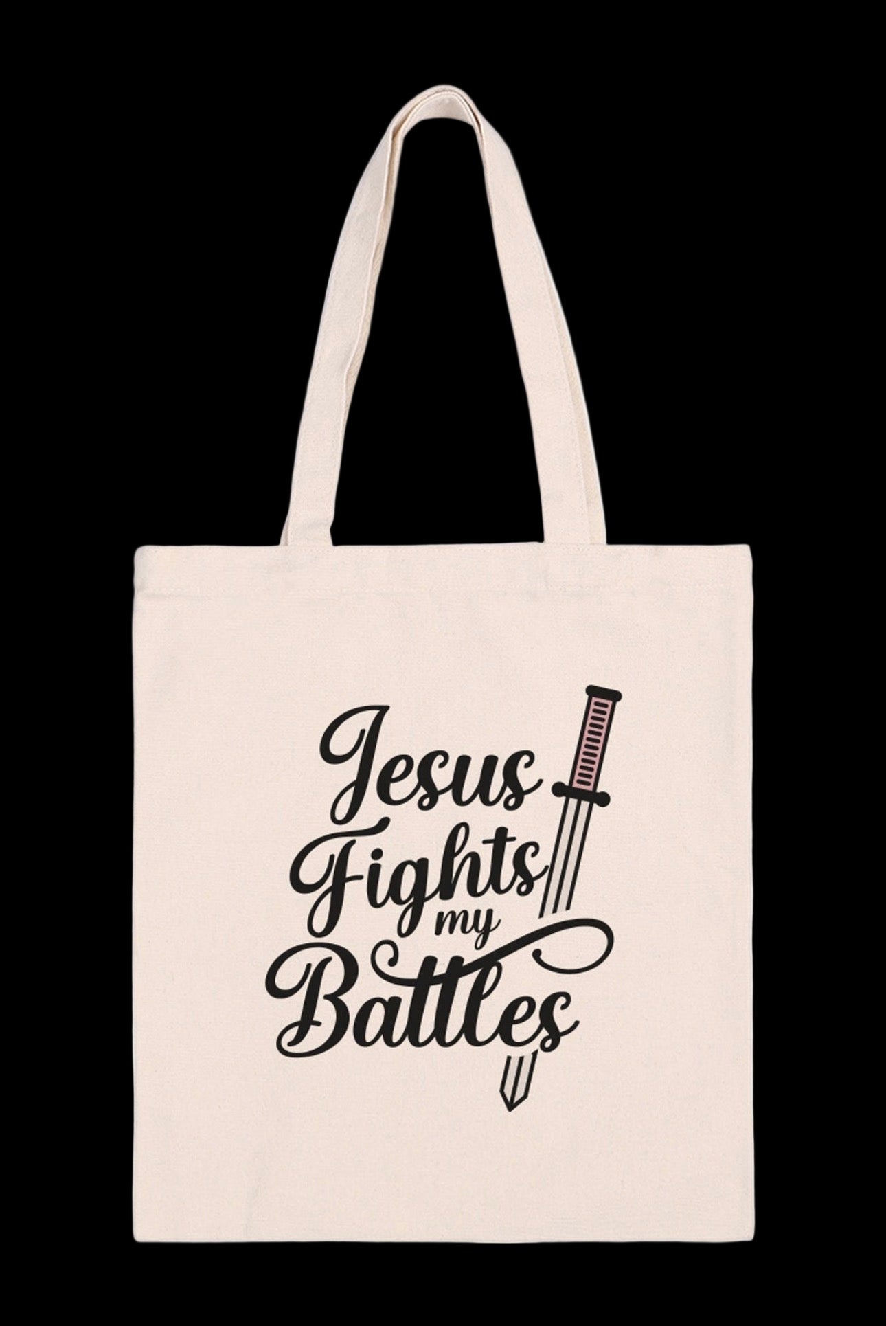 Jesus Fights my battles bag