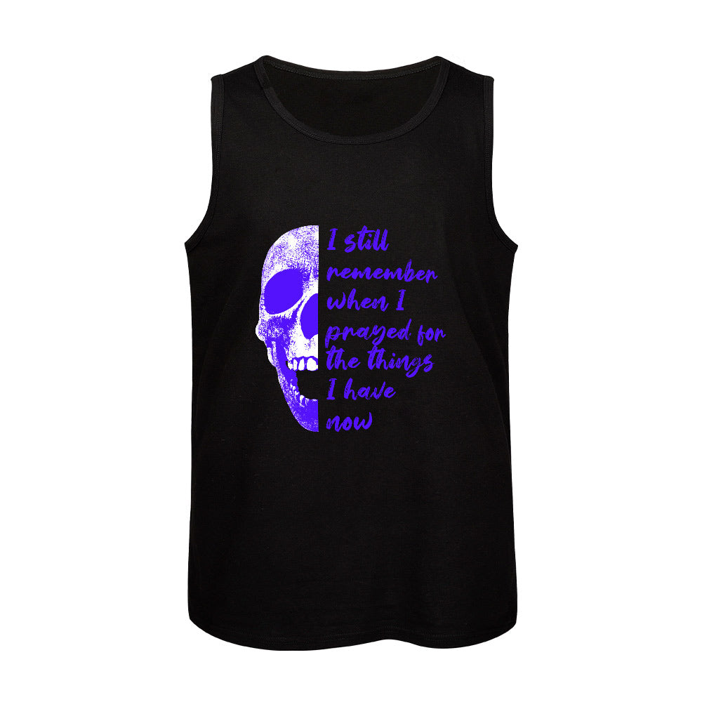 Men skull tank top